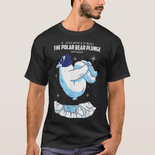Camiseta Vintage Polar Bear Plunge Com FaceMask