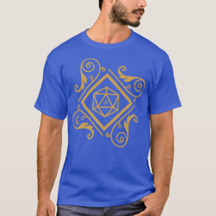 Camiseta Vintage Polyhedral D20 Dice Set Roleplay e La