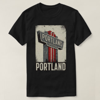 Camiseta Vintage Portland Oregon T-Shirt - Iconic White Sta
