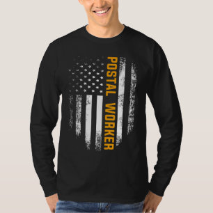 Camiseta Vintage Postal Worker American Flag US Postal Serv