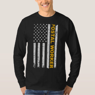 Camiseta Vintage Postal Worker American Flag Us Postal Serv