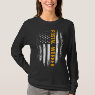 Camiseta Vintage Postal Worker American Flag US Postal Serv