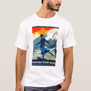 Camiseta Vintage PosterEurope de Chamonix-Mont Blanc