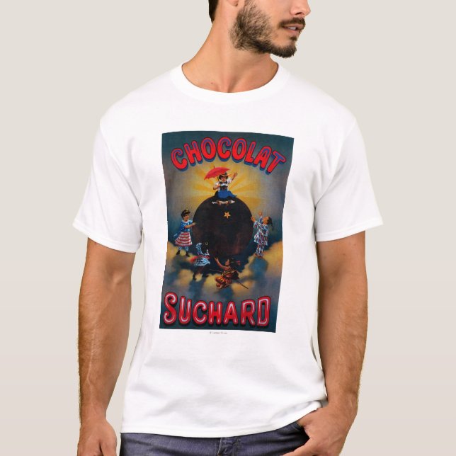 Camiseta Vintage PosterEurope de Chocolat Suchard (Frente)