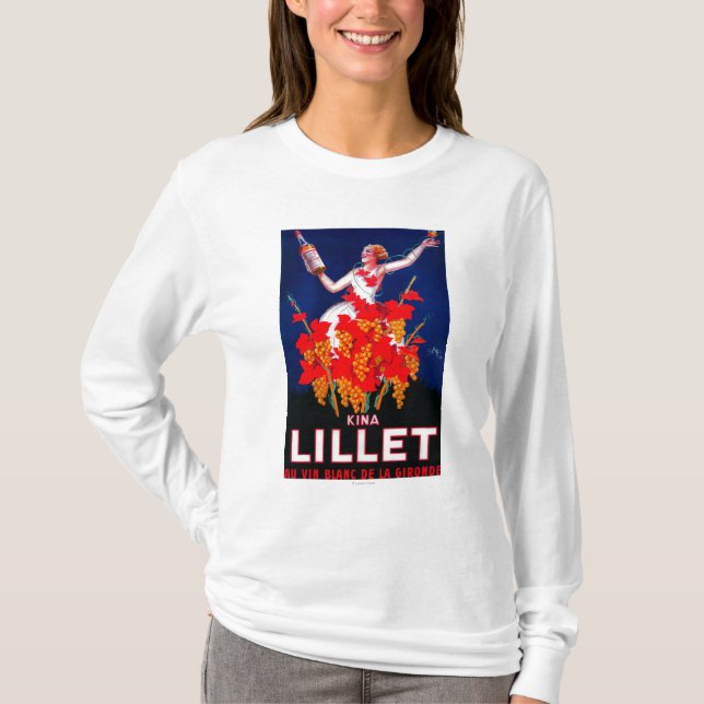 Camiseta Vintage PosterEurope de Lillet das kinas (Frente)