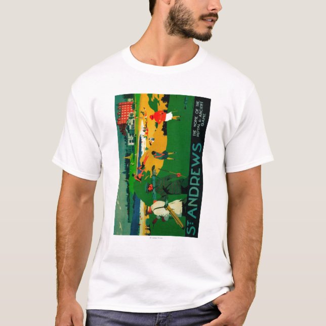 Camiseta Vintage PosterEurope de St Andrews (Frente)