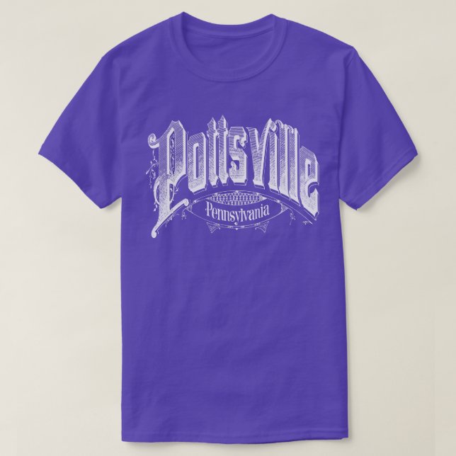 Camiseta Vintage Pottsville PA (Frente do Design)