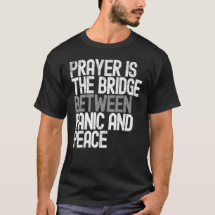 Camiseta Vintage Prayer É A Ponte Entre Pânico E Ervilha