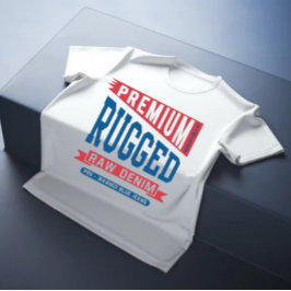 Camiseta Vintage Premium Raw denim varsity