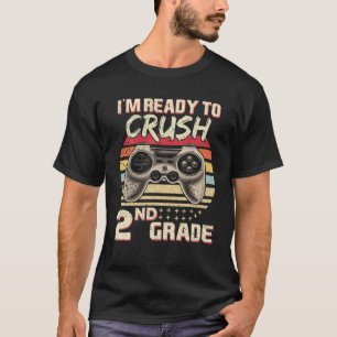 Camiseta Vintage Pronta Para Esmagar O Jogo De Vídeo De Seg