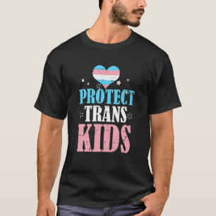 Camiseta Vintage Proteja as Crianças Trans Suporte ao Orgul