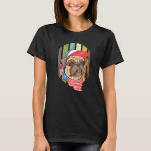 Camiseta Vintage Pug American Flag Retro og