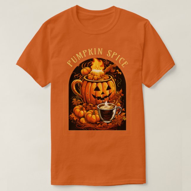 Camiseta Vintage Pumpkin Spice (Frente do Design)