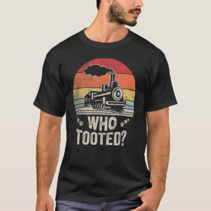 Camiseta Vintage Que Tocou O Modelo De Comboio Ferroviário