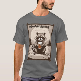Camiseta Vintage Raccoon Moonlight Mismajor Vibes do Exteri