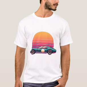 Camiseta Vintage Race Car no Sunset