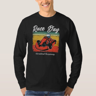 Camiseta Vintage Race Day Kart Racing Go Karting Racer 1
