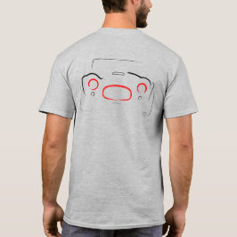Camiseta Vintage Racecar 01 Black and Red Back