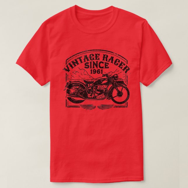 Camiseta Vintage Racer Desde 1961 (Frente do Design)
