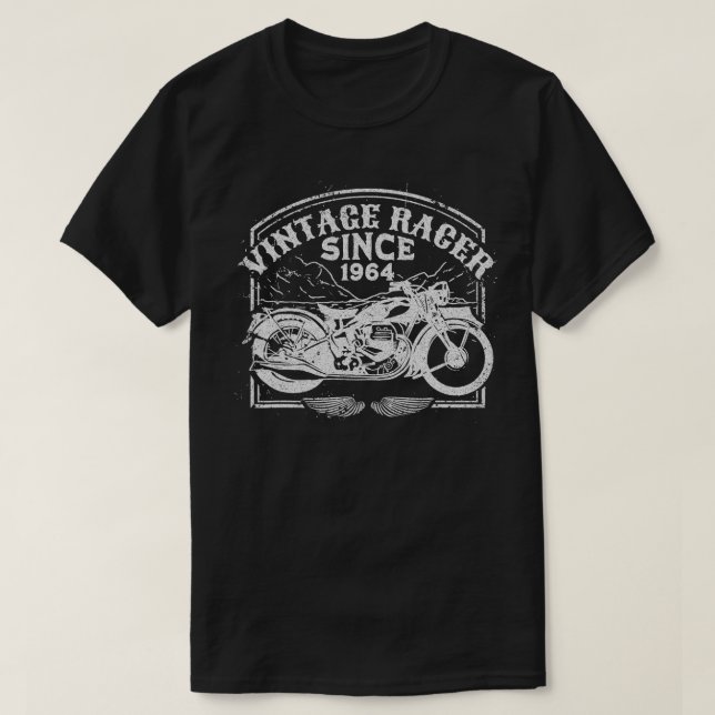 Camiseta Vintage Racer Desde 1964 (Frente do Design)
