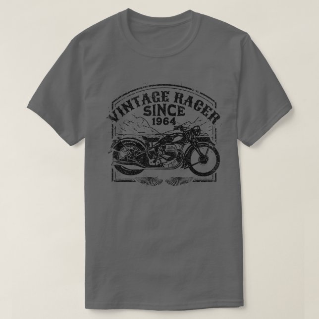 Camiseta Vintage Racer Desde 1964 (Frente do Design)