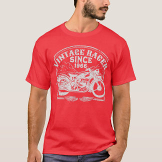 Camiseta Vintage Racer Desde 1966, Motorcyc