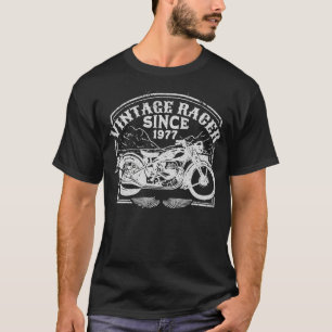 Camiseta Vintage Racer Desde 1977, Motorcyc