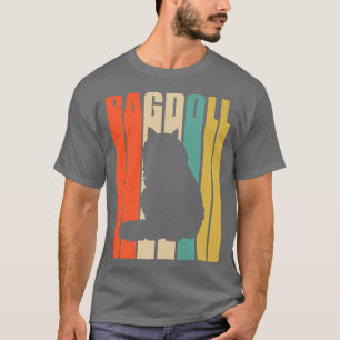 Camiseta Vintage Ragdoll Retro Feline Kitty Cat Lover Kitty