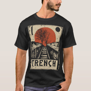Camiseta Vintage Railroad Journey Poster Japonês Ukiyo-e