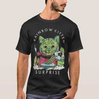 Camiseta Vintage Rainbow Kitten Surpresa
