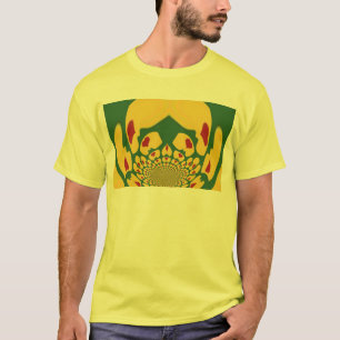 Camiseta Vintage Rasta Cores Um Padrão De Amor Design
