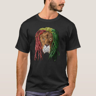 Camiseta Vintage Rasta Reggae Lion