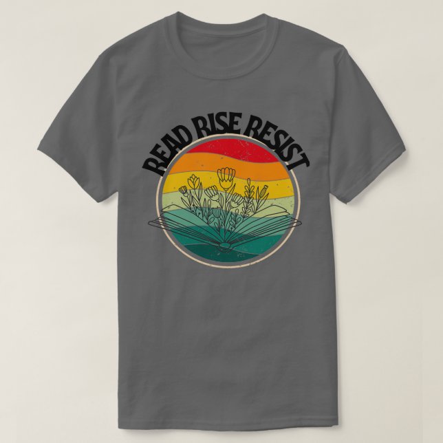 Camiseta Vintage Read Rise resist (Frente do Design)
