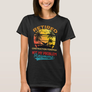 Camiseta Vintage Recansado Construção Foreman Não É Meu Pro