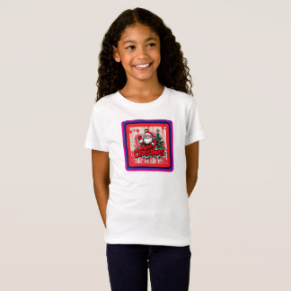 Camiseta Vintage Red and rosa Santa Claus T