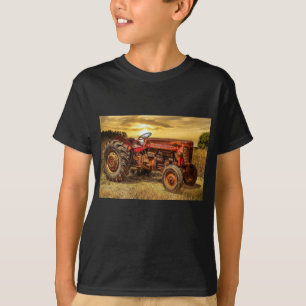 Camiseta Vintage Red Fazenda Trator