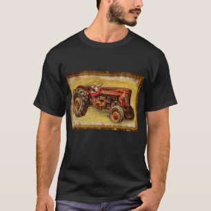 Camiseta Vintage Red Fazenda Trator