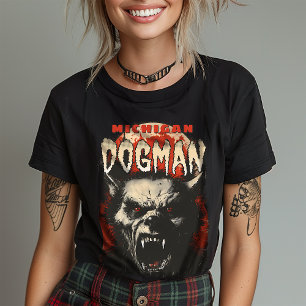 Camiseta Vintage Red Moon Dogman Médio Century Meia-Tonalid