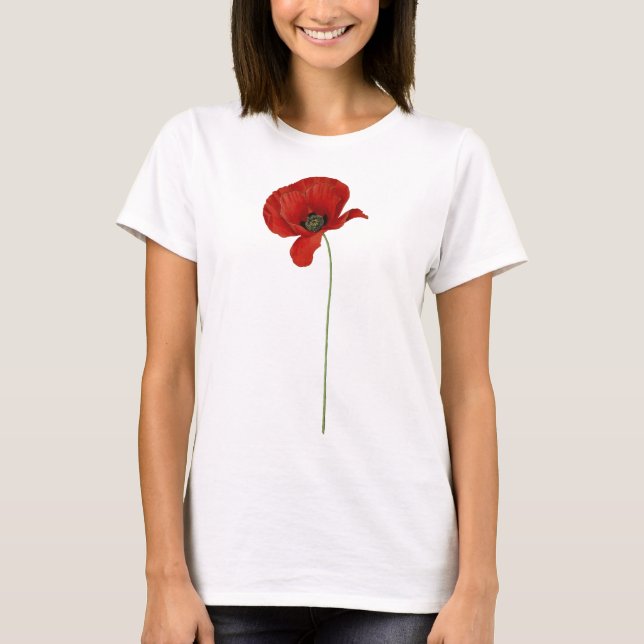 Camiseta Vintage Red Poppy (Frente)