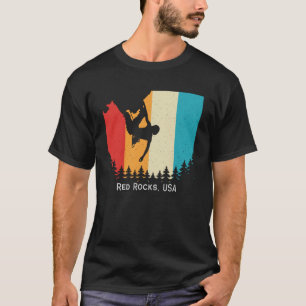 Camiseta Vintage Red Rocks USA Rock Escaling Bouldering Mou