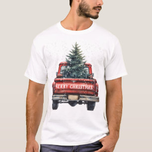 Camiseta Vintage Red Truck Feliz Natal