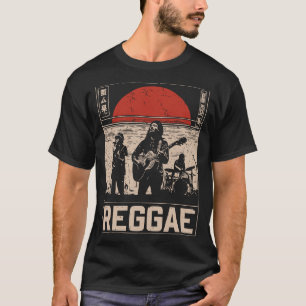 Camiseta Vintage Reggae Banda Music Rhythm Design
