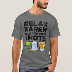 Camiseta Vintage Relaxe Karen, vou me divertir com a vacina