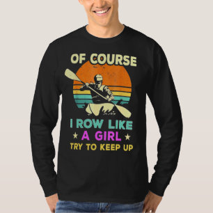 Camiseta Vintage Remando, É Claro Que Eu Corro Como Uma Rap