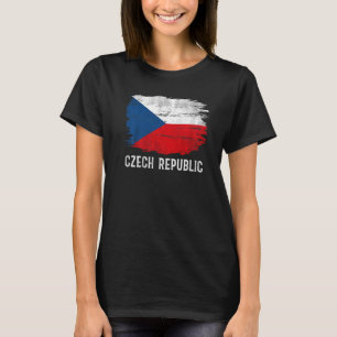Camiseta Vintage República Checa Flag