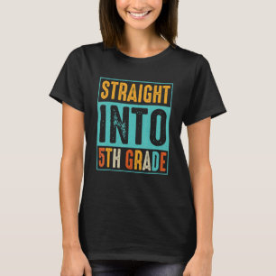 Camiseta Vintage Reto Para 5º Ano Primeiro Dia De 5º Ano G