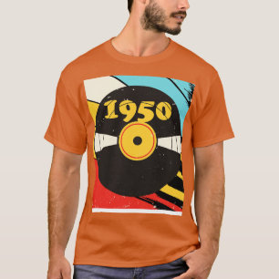 Camiseta Vintage Retro 1950 Birthday Shirt Vinyl Music