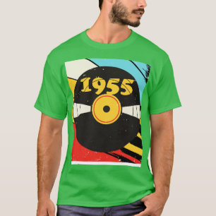 Camiseta Vintage Retro 1955 Birthday Shirt Vinyl Music