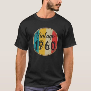 Camiseta Vintage Retro 1960 Bday 60º Aniversário Presente