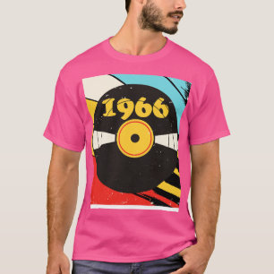 Camiseta Vintage Retro 1966 Birthday Shirt Vinyl Music